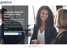 Tablet Screenshot of mylocalfinancialadvisor.com